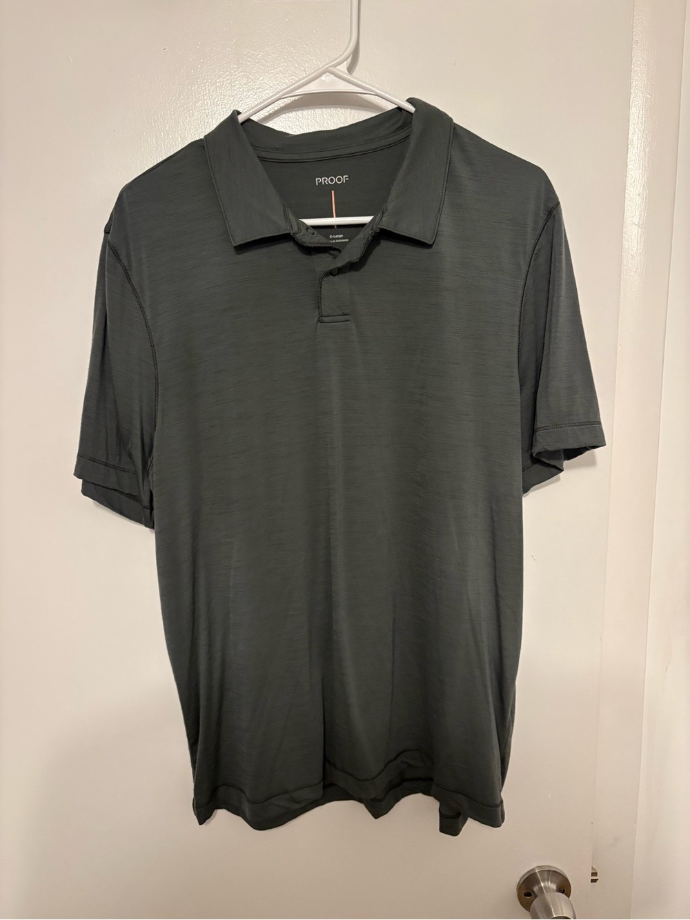 Proof Men’s Charcoal Short-Sleeve Polo